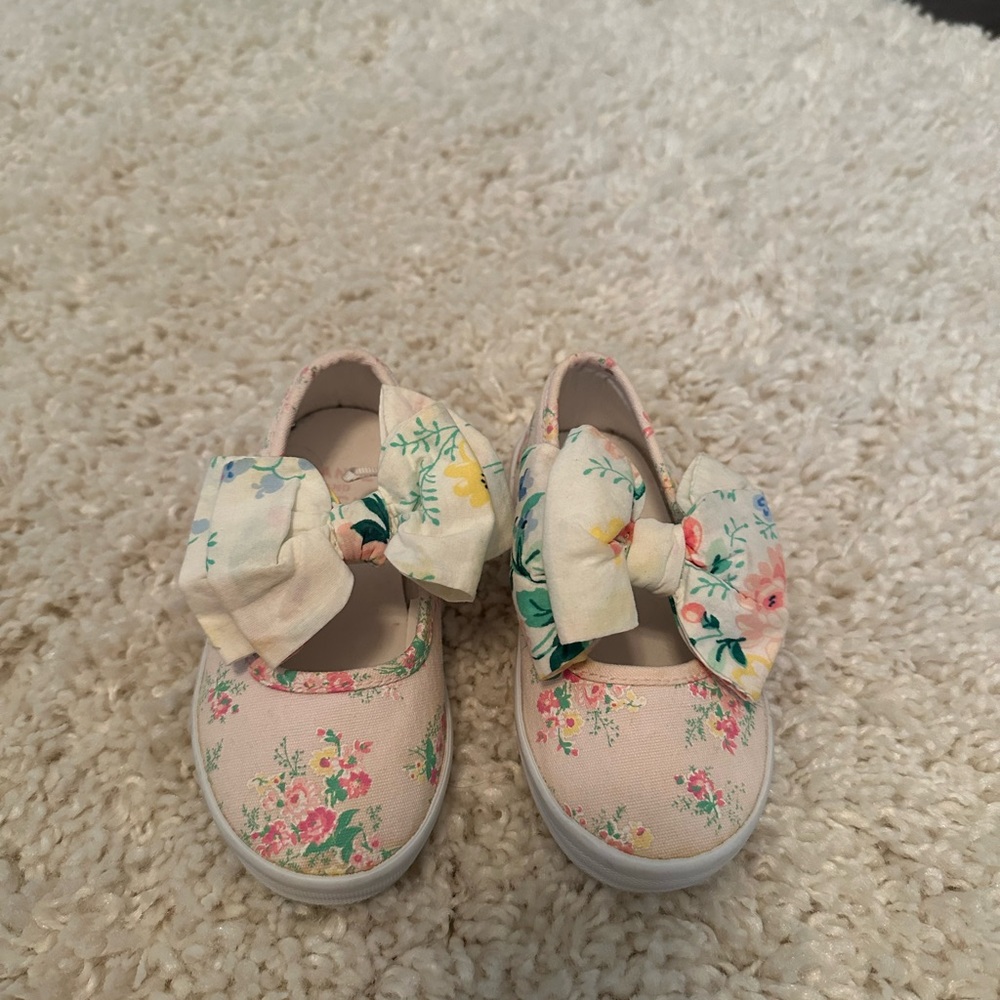 Janie and Jack Floral Kids Moccasins